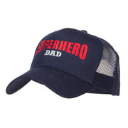 Superhero Dad Letters Embroidered Trucker Cap