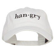 Hangry Embroidered Washed Cap