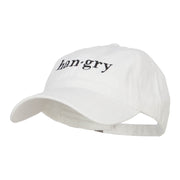 Hangry Embroidered Washed Cap