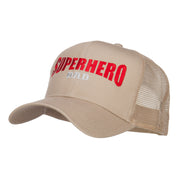 Superhero Dad Letters Embroidered Trucker Cap