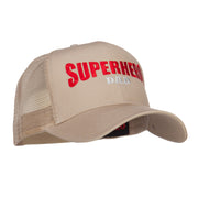 Superhero Dad Letters Embroidered Trucker Cap