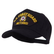 Retired Military Large Embroidered Patch Cap