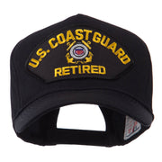 Retired Military Large Embroidered Patch Cap