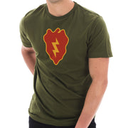 Army 25th Infantry Division Insignia Graphic Short Sleeve Jersey T-Shirt