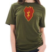 Army 25th Infantry Division Insignia Graphic Short Sleeve Jersey T-Shirt