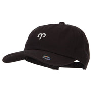 Aries Zodiac Sign Embroidered Unstructured Cap