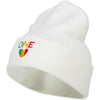 Rasta One Love Embroidered Long Beanie