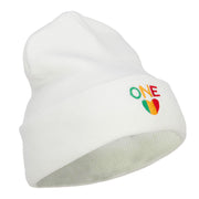 Rasta One Love Embroidered Long Beanie