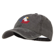 American Eagle Crest Embroidered Washed Cap