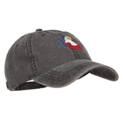 American Eagle Crest Embroidered Washed Cap