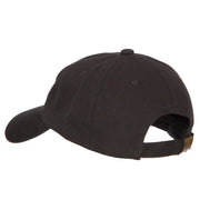 Reindeer Outline Embroidered Unstructured Washed Cap