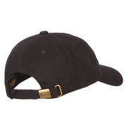 Reindeer Outline Embroidered Unstructured Washed Cap