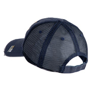 U.S. Army 23rd Infantry Division Embroidered Low Profile Special Cotton Mesh Cap - Navy OSFM