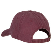 California with Map Outline Embroidered Washed Cotton Twill Cap