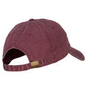 California with Map Outline Embroidered Washed Cotton Twill Cap