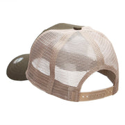 The Bear Hunt Embroidered 6 Panel High Profile Cotton Mesh Cap