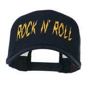 Rock and Roll Embroidered Mesh Cap