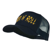 Rock and Roll Embroidered Mesh Cap