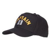 Captain Rank Logo Embroidered Cap