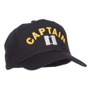 Captain Rank Logo Embroidered Cap