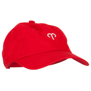 Aries Zodiac Sign Embroidered Unstructured Cap