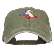 American Eagle Crest Embroidered Washed Cap