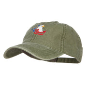 American Eagle Crest Embroidered Washed Cap