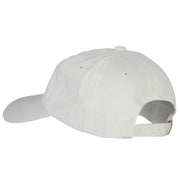 Reindeer Outline Embroidered Unstructured Washed Cap