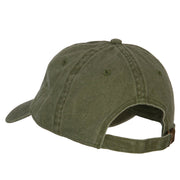 California with Map Outline Embroidered Washed Cotton Twill Cap