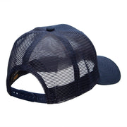 The Bear Hunt Embroidered 6 Panel High Profile Cotton Mesh Cap