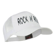 Rock and Roll Embroidered Mesh Cap