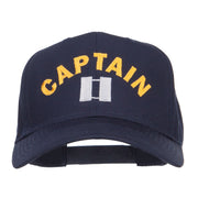 Captain Rank Logo Embroidered Cap