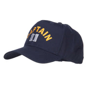 Captain Rank Logo Embroidered Cap