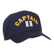 Captain Rank Logo Embroidered Cap