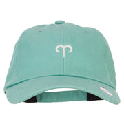 Aries Zodiac Sign Embroidered Unstructured Cap