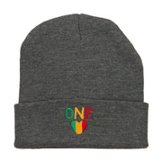 Rasta One Love Embroidered Long Beanie