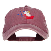 American Eagle Crest Embroidered Washed Cap