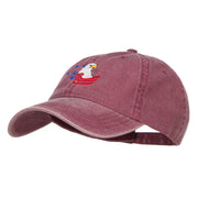 American Eagle Crest Embroidered Washed Cap