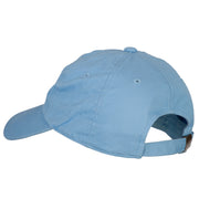 Reindeer Outline Embroidered Unstructured Washed Cap