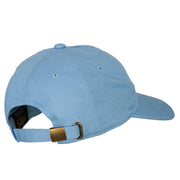 Reindeer Outline Embroidered Unstructured Washed Cap