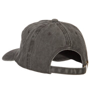 California with Map Outline Embroidered Washed Cotton Twill Cap