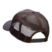 The Bear Hunt Embroidered 6 Panel High Profile Cotton Mesh Cap