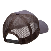 The Bear Hunt Embroidered 6 Panel High Profile Cotton Mesh Cap