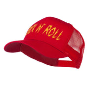 Rock and Roll Embroidered Mesh Cap