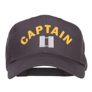 Captain Rank Logo Embroidered Cap