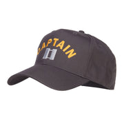 Captain Rank Logo Embroidered Cap