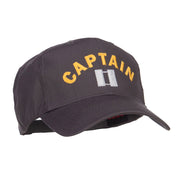 Captain Rank Logo Embroidered Cap