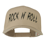 Rock and Roll Embroidered Mesh Cap