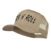 Rock and Roll Embroidered Mesh Cap