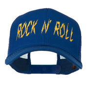 Rock and Roll Embroidered Mesh Cap